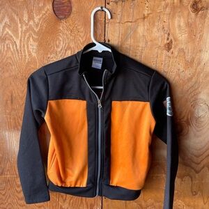 Men's Black and Orange Jacket